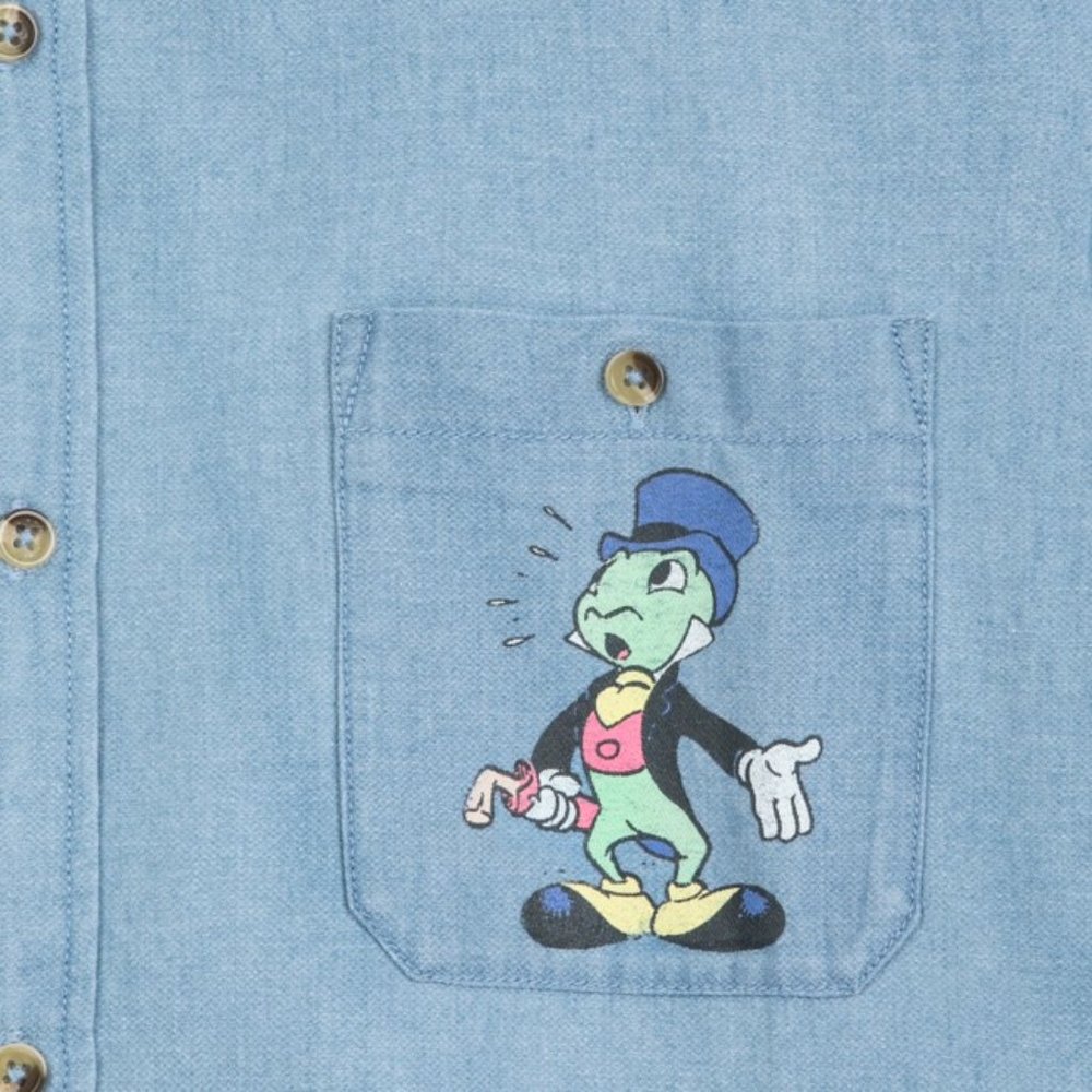 Jiminy Cricket Chambray Shirt for Men by Junk Food